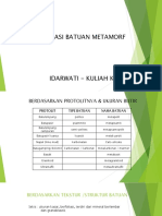 Klasifikasi Batuan Metamorf