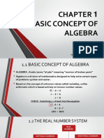 Chapter 1 - The Basic Concept of Algebra