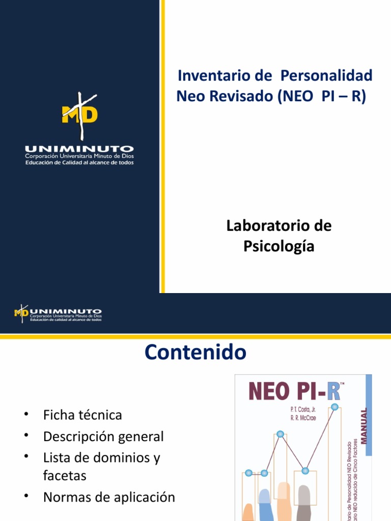 Diapositivas Neo Pi R | PDF | Ciencias del comportamiento | Cognición
