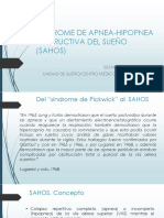 Síndrome de Apnea-Hipopnea Obstructiva Del Sueño SAHOS