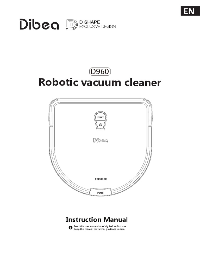 User Manual Dibea d960 PDF Vacuum Cleaner Dust