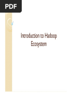 Introduction To Hadoop Ecosystem