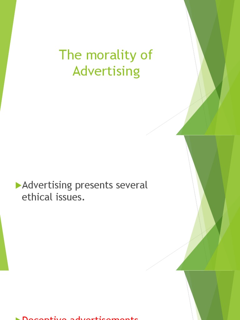 Ethical Issues in Advertising | PDF | Social Science | Law