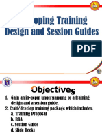 Developing Training Design and Session Guides Final