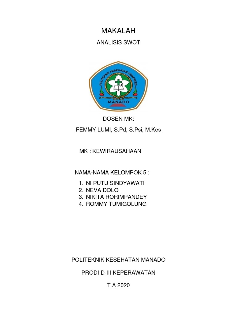 Makalah Analisis Swot