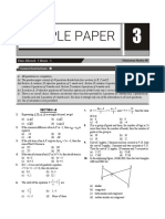 CBSE Class 10 Mathematics Sample Paper 3