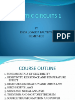 Fundamentals of Electric Circuits Course Outline