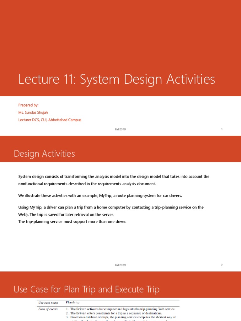 System Design Activities Overview | PDF