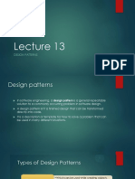 Lecture 13-Design Patterns