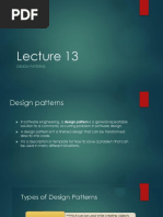 Lecture 13-Design Patterns