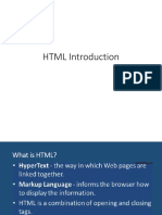 HTML-Introduction