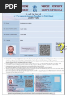 PAN Card Format and Sample PDF Guide | PDF