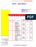 Plan de Evaluacion de Matematicas I