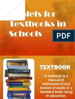 Tablets For Textbooks in Schools