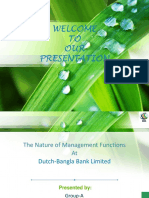 The Nature of Management Functions at Dutch-Bangla Bank Limited