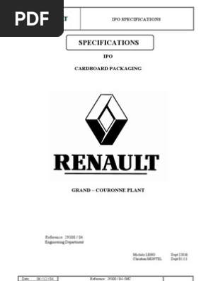 Specifications Ipo Cardboard Packaging