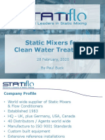 Statiflo Static Mixers for Clean Water Treatment