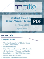 Statiflo Static Mixers For Clean Water Treatment