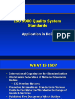 ISO 9000 Quality System Standards for DoD Applications