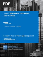 Level 5 Diploma in Education and Training