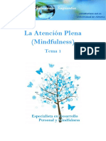 Tema 1. Atencion Plena Mindfulness