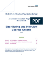 NWEFS - AFP Shortlisting and Interview Criteria and EA Scoring v1.0