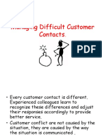 Managing Difficult Customer Contacts