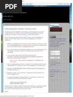 Instalar Language Pack em Windows 7 Pro