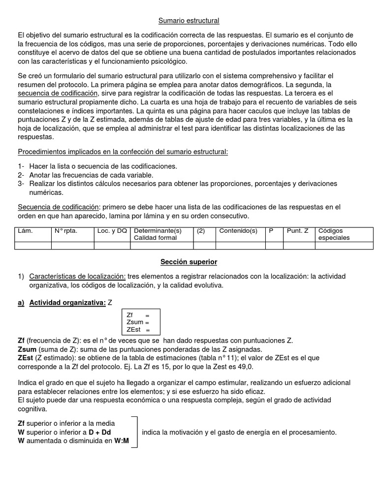 Interpretacion Rorschach (Completo) | PDF | Métodos y materiales de  enseñanza, image size:768x1024
