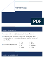 Pronoun Antecedent PDF
