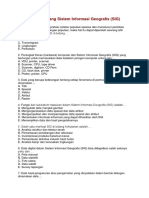 Pertanyaan Tentang Sistem Informasi Geografis