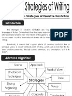 Module 4 Various Strategies of Creative Nonfiction