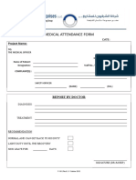 F-118 Medical Attendance Form