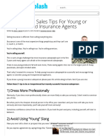 21 Insurance Sales Tips For Young or Inexperienced Insurance Agent