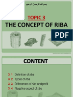 Topic 3 - The Concept of Riba
