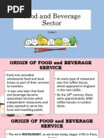 Food and Beverage Sector