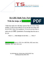 My GRE Math Note 1