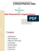 Solar Powered Automated Irrigation Syste