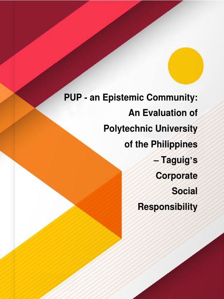 PUP Taguig's Corporate Social Responsibility | PDF | Social Science