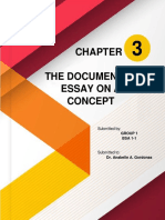 The Documented Essay On A Concept