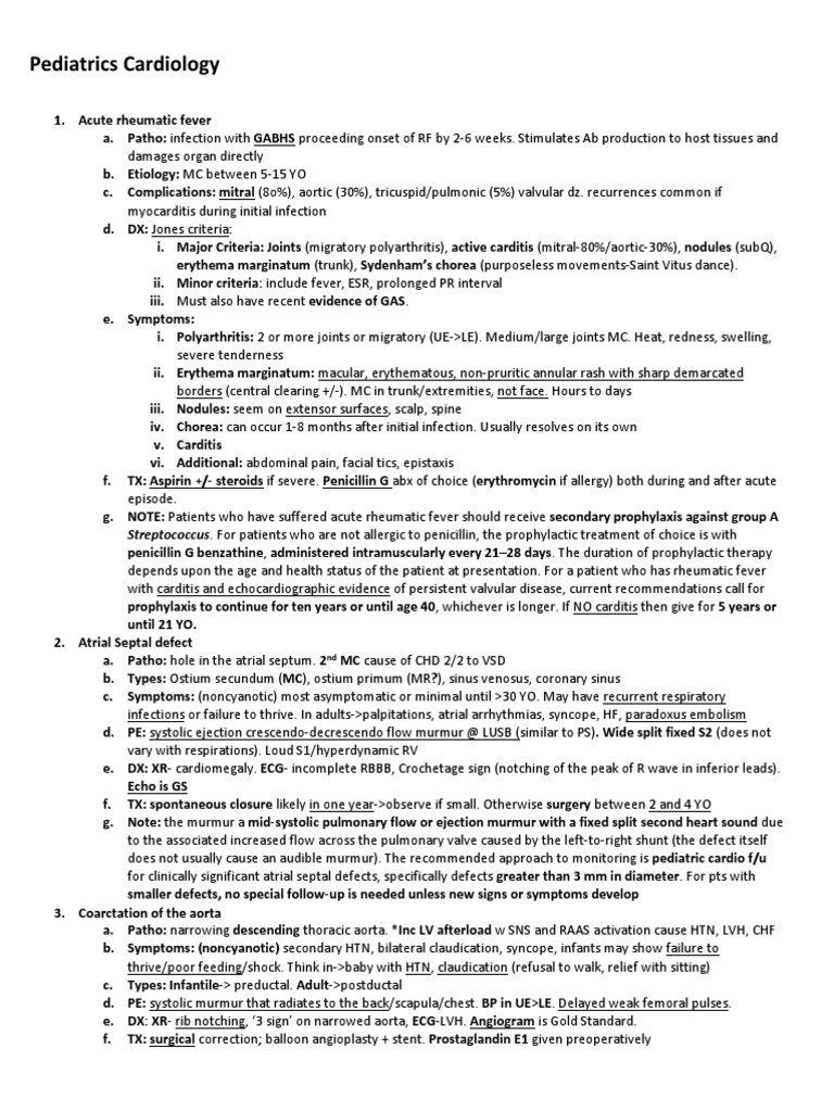 Peds Study Guide | PDF