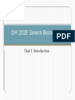 General Biochemistry - Microsoft PowerPoint - Unit 1 - Introduction PDF