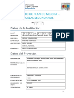 PROYECTO DE PLAN DE MEJORA ARTICULACIÓ__N 2017(1)