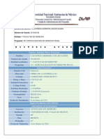 Historial Academico ESPECIALIDAD UNAM