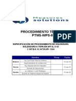 API 1104 - PTMS-WPS-01 Rev 00