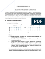 Lecture Notes in ME 40 On Investment Alternative