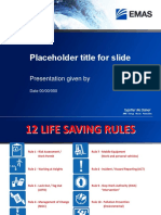 12 Life Saving Rules for Safety Presentation