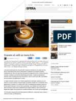 Cuando El Café Se Toma Frío - Gastronosfera PDF