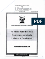 Pleno Jurisdiccional Supremo en Materia Laboral