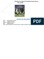 Arte de Planificar en Futbol de Castellano Paulis Julen PDF